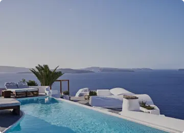 Katikies Santorini Pool Sun and Sea